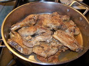 After removing the juice to the gravy