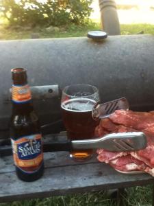 Oktoberfest, pork steaks, and the charcoal getting hot.